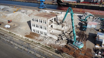 Seehafen Blick von oben